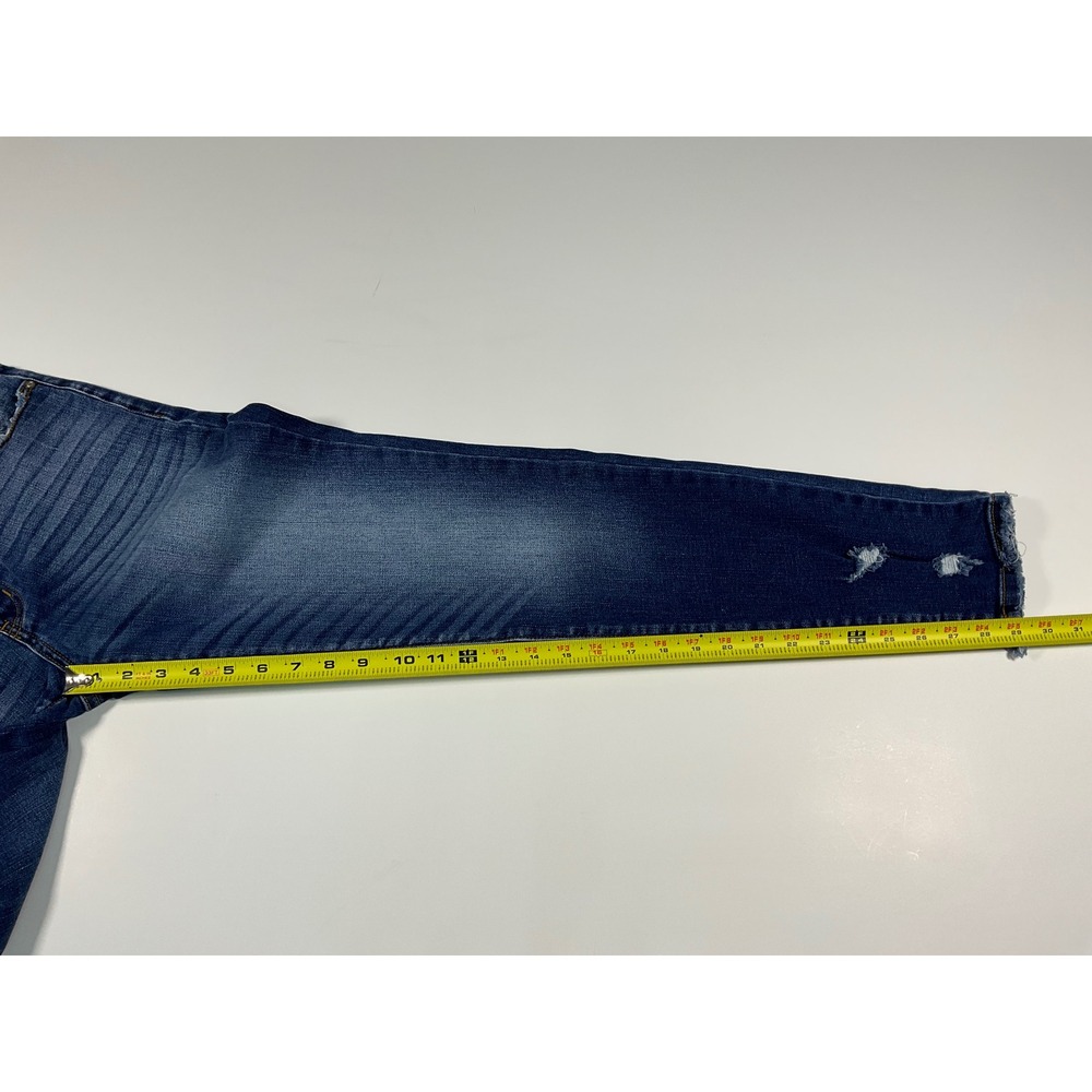 KanCan Mid Rise Ankle Skinny Jeans Distressed KC8376D Blue Size 11/29 - Picture 9 of 16